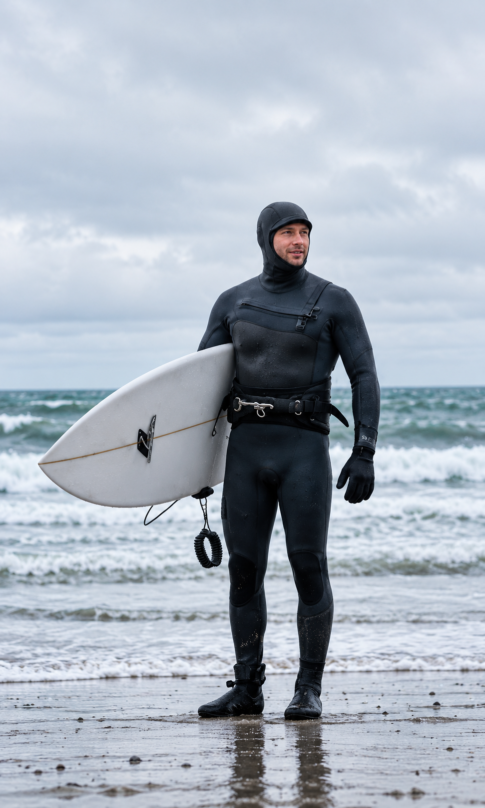 Cold-water wetsuits and thermal watersports apparel